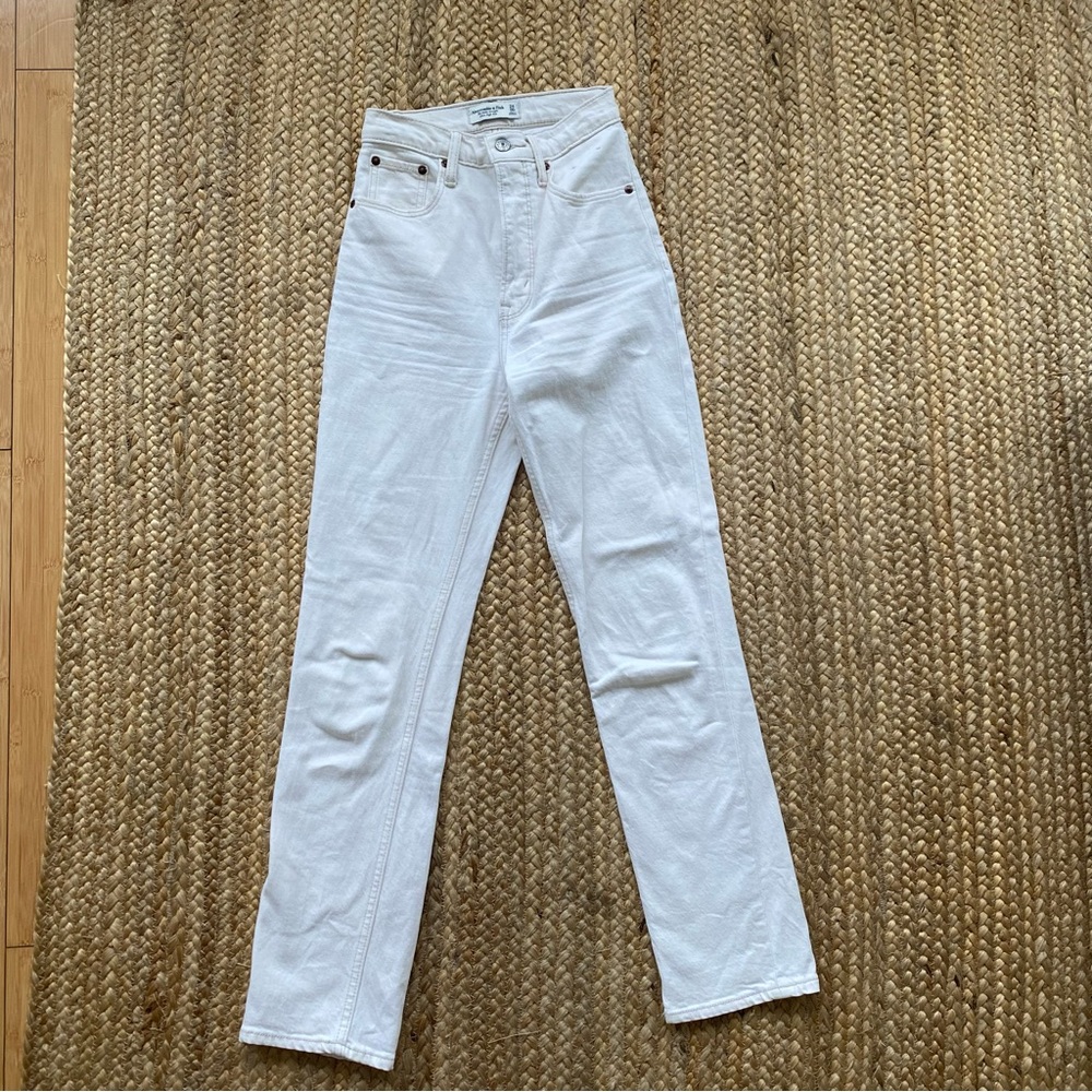 The Ankle Straight Ultra High Rise Jeans